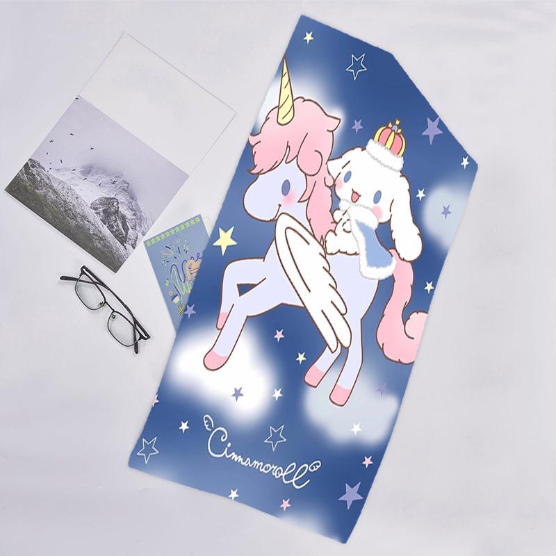 1pc Sanrio Cinnamoroll3 Beach Towel, Beach and Seaside Swimming Pool Equipment, Fashion Pattern, Rectangular, Travel Essentials