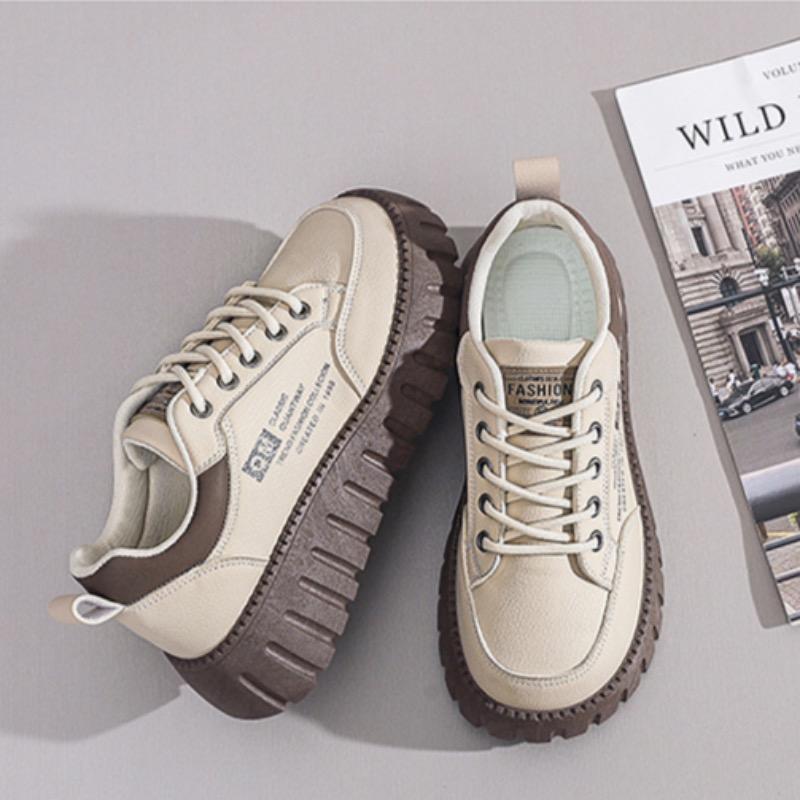Fashion Women's Sneakers Fashion Leather Casual Shoe Designer Platform Shoes for Women Height Increasing Shoes Tenis Shoes Zapatos Mujer