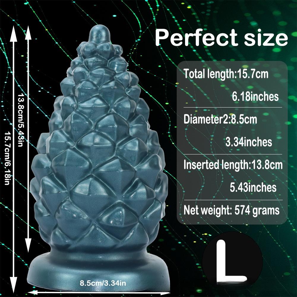 New Christmas Pinecone Anal Plug for Men and Women Liquid Silicone
