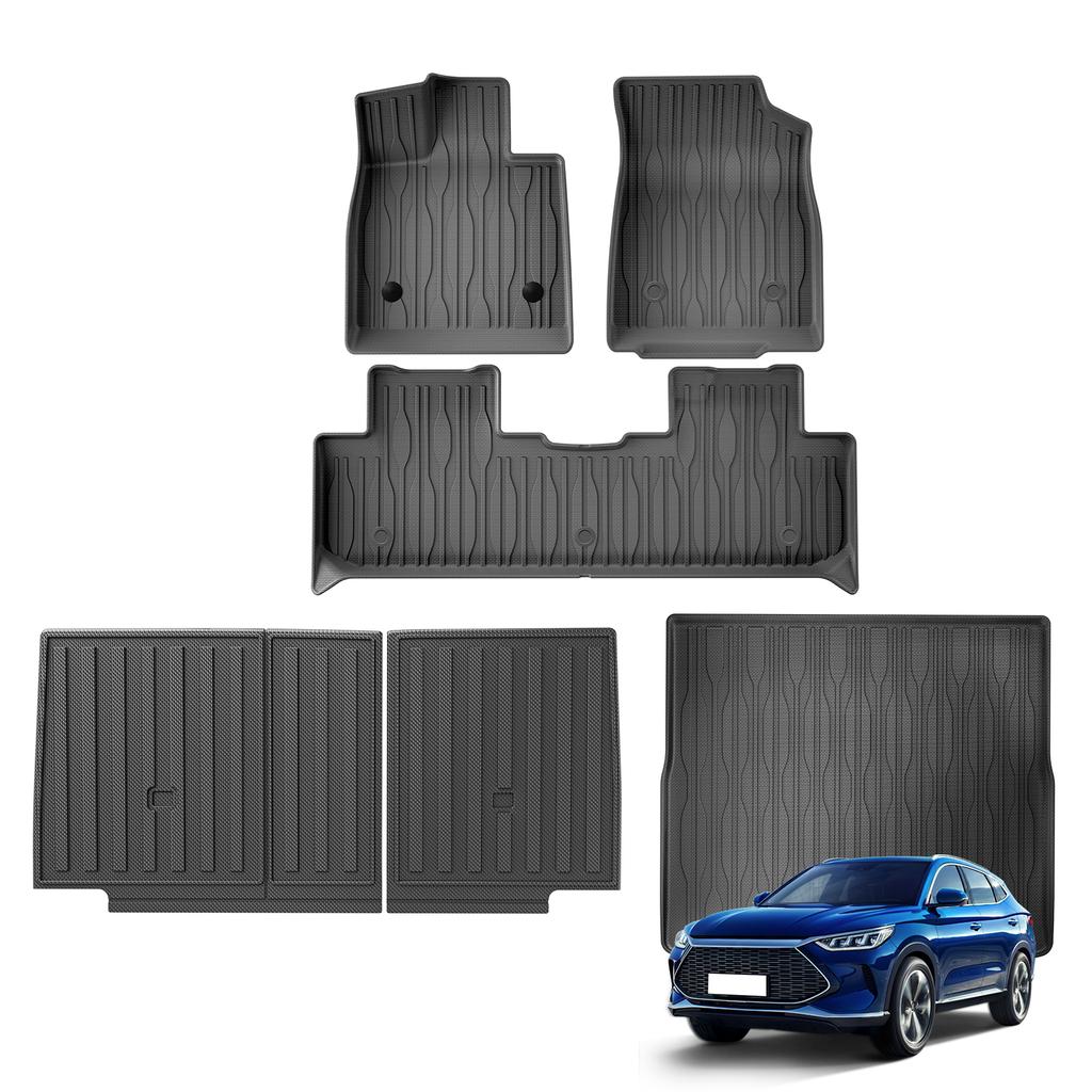 Trazione Sinistra per BYD Song Plus EV/DMI Seal U EV (Non Adatto Sigillo U DMi) Tappetini Auto 2021-2026 Tappetino Bagagliaio Rivestimento Schienale Accessorio