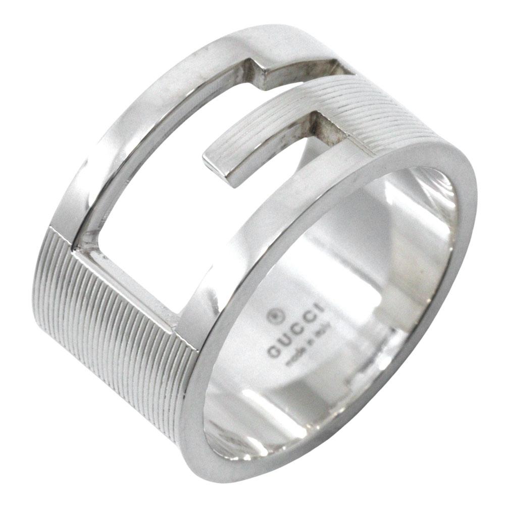 

GUCCI Branded G Wide Ring Silver925 #9.5(US Size) 12.5g mens Used