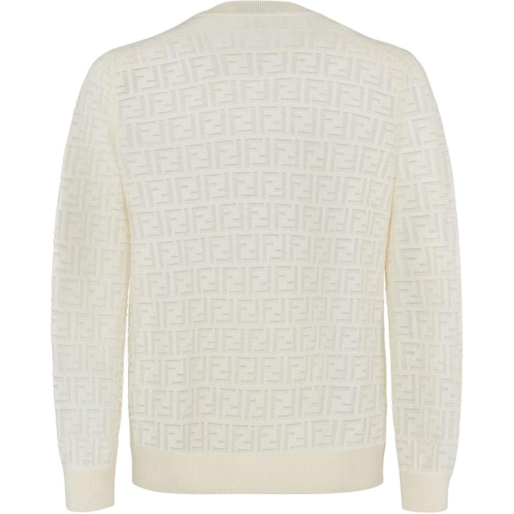 FENDI Allover Ff Jacquard Crewneck Jumper FZY063AAUQF0KE0