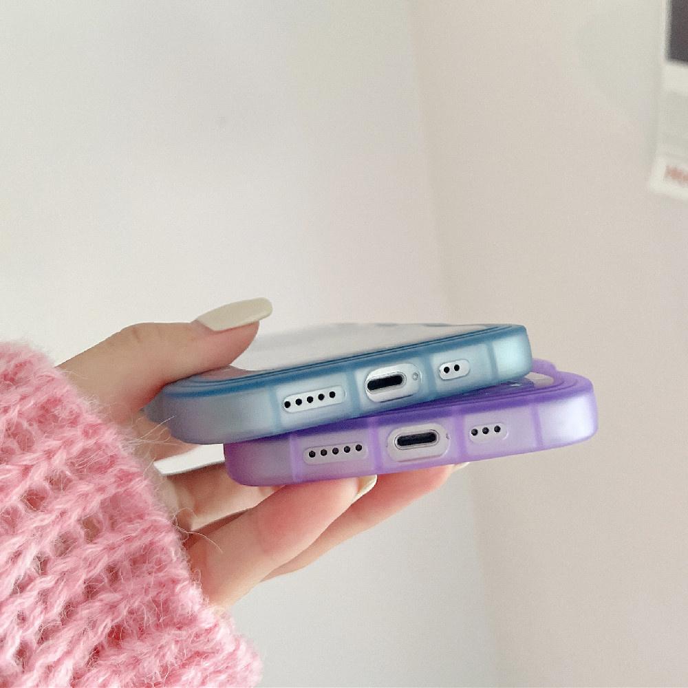 Pro iPhone 15 14 13 12 11 Pro Max XR XS SE 7 8 Plus Pouzdro Roztomilý průhledný hybridní třpytivý kudrnatý kryt nárazníku Soft Fundas