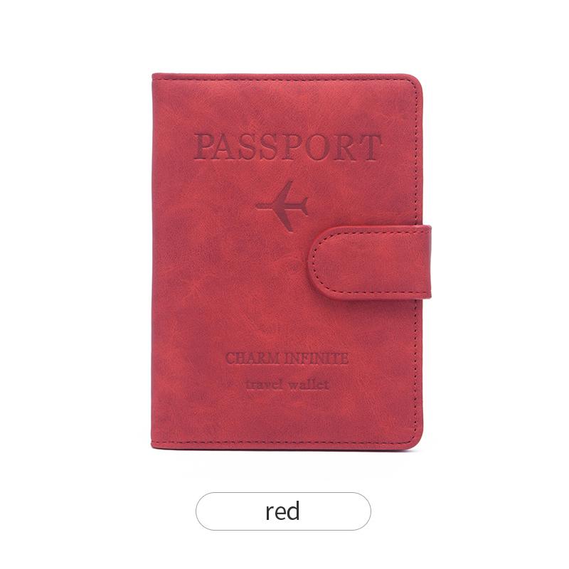 Porte-passeport, étui de protection de voyage en cuir avancé avec protection RFID, adapté pour passeports/cartes de crédit/billets d'avion,