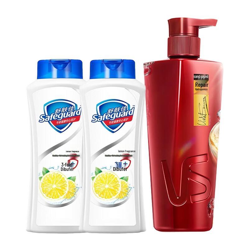 Набор Safeguard Гель для душа Лимон и Шампунь Vidal Sassoon