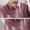 Shirt for Women    Oversize Cotton Loose Blouse Casual Long Sleeve Pullover Soft Loose Shirt Top