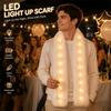 Light Up Luminous Glowing Scarf Fluffy Winter Plush Scarf Shining Christmas Decoration  Party