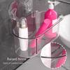 Durable Shower Shelf Heavy Duty Bathroom Storage with Suction Cups Space Saving Shower Storage Rack for Soap Shampoo
