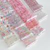 10 Rolls Flower Rose Nail Foils For Transfer Paper Floral Sliders Butterfly Nail Art Stickers Decal Nail Art Decorations