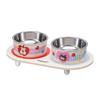 The Cat Bowl Is Not Easy To Tip Over and Prevents Spillage Outside. It Is A Pet Stainless Steel Feeding Bowl and A Pet Bowl.