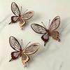 1/3PCS Hollow Double Layer Rusty Butterfly Wall Hanging Butterfly Garden Decor  Patio