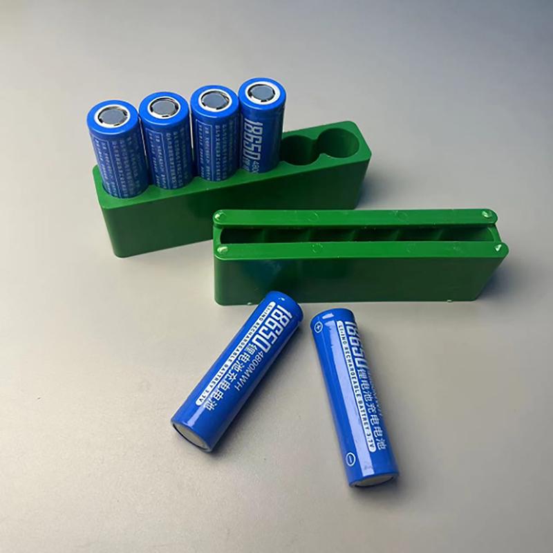 Suport fix pentru baterie cu litiu 18650 Șase pachete de baterii Dispozitiv de fixare din plastic ABS Sudura rapidă prin puncte Suport cu două fețe pe un singur rând