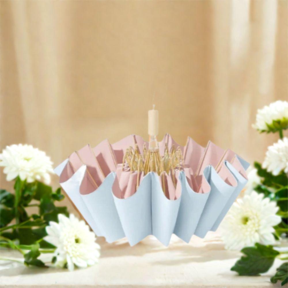 Windproof 16 Bone Umbrella Sunscreen Folding Umbrella Creative Dual-purpose Umbrella Female