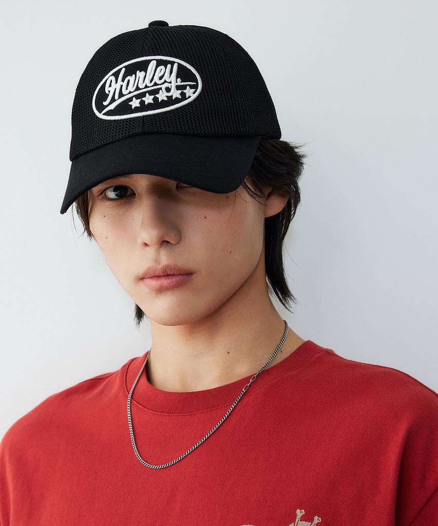 HARLEY-DAVIDSON COLLECTIONS® [Wla] Military Mesh Cap_Black Hh16181002