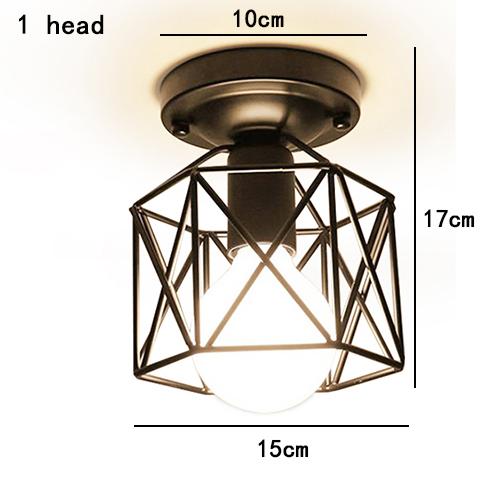 Modern Ceiling Lamp E27 Chandelier Lighting Black Iron Cage  Light Fixtures Kitchen Bedroom Living Room Other Bedrooms Home Ligh