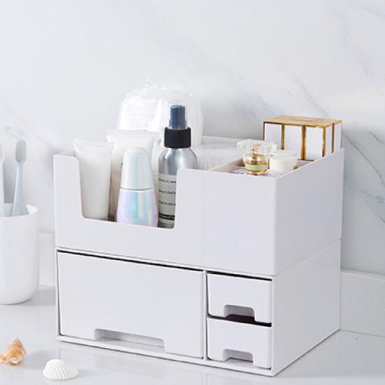 

Изысканный стабильный прочный простой органайзер для косметики, косметический органайзер, ящик для хранения помады, контейнер для ювелирных изделий, ящик для хранения, чехол A белый