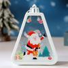 13cm/5.12in Christmas Night Light Plastics Lamp Box Old Man Snowman Sleigh Tree Peripherals Bedroom Desktop Decoration Gift Toys