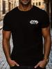 Barbell Gym Men Cotton TShirt Casual Athletic Style Black Fitness Muscle Tee - Men's Summer Cotton Graphic Tee