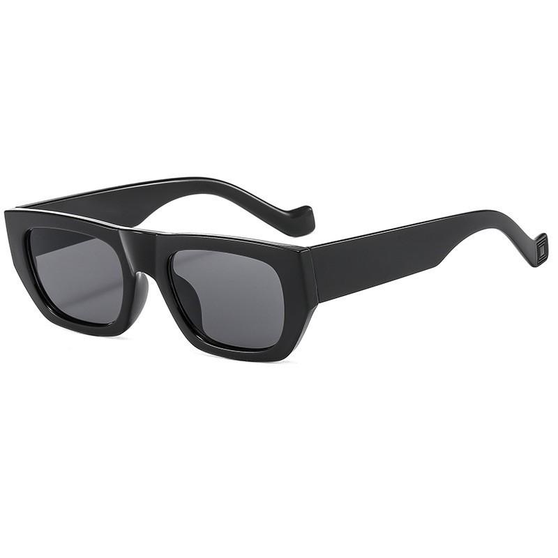 

Simple Fashion Thick Frame Square Sunglasses Personalized Street Style Unisex Trendy Sunshade Eyeglasses 3564 чорний