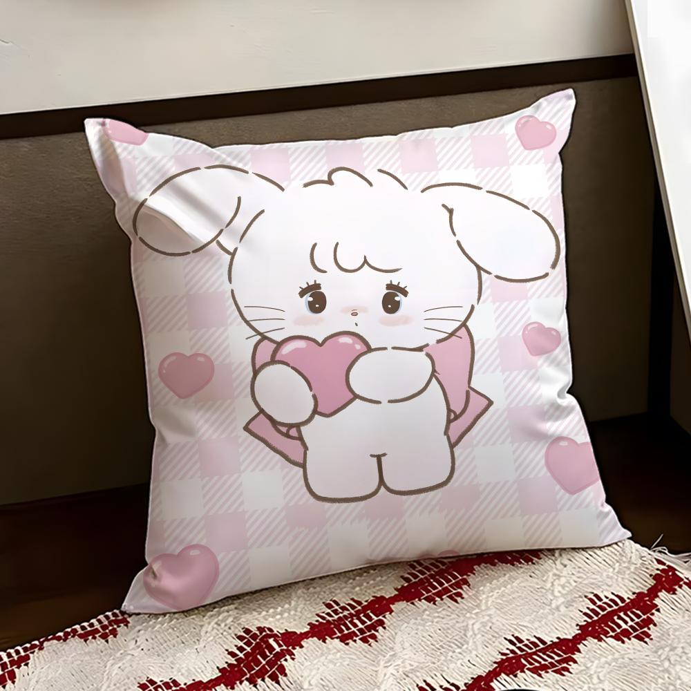 Cartoon MMikko Cushion Cover Reversible Soft Durable Pillow Cover Home Car MultiScene Use for Daily Comfort