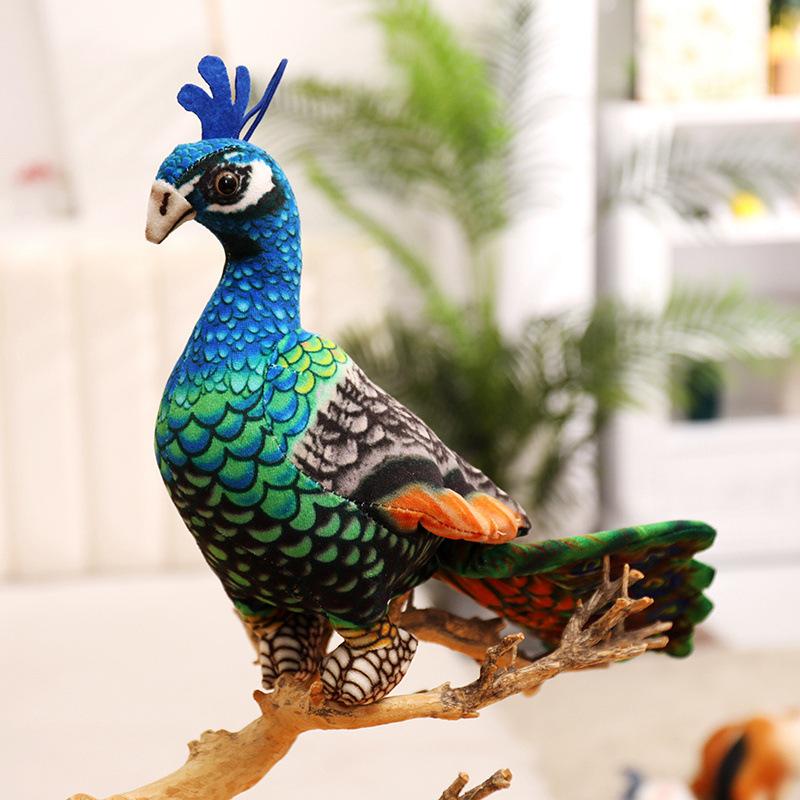 Simulated Parrot Plush Toy Doll Golden Macaw Doll Ornament Doll Children Cognitive Teaching Soothing Pillow Christmas Gift