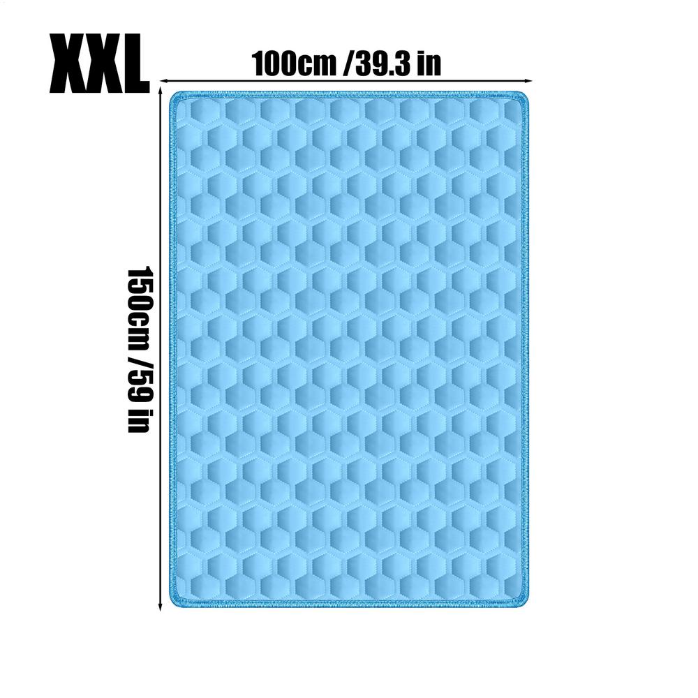 Dog Cooling Mat Non-Slip Washable Cushion Indoor Dog Cooling Bed Pad For Small Medium Large Breeds Animals Resting Camping