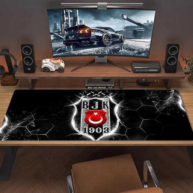 Beşiktaş J.K Large Size Mouse Pad Large Gaming Table Cushion Non-slip Laptop Tablet Big Mousepad XXL Mat Mini PC Playmat With Lock edge
