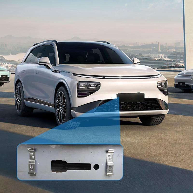 Car License Plate Spring Loaded Stainless Steel Bracket Trailer License Plate Clip European Style Australian Style Rectangular