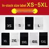 Ready Stock Size and Neck Fabric Labels - High-Density Woven Clothing Labels for Order