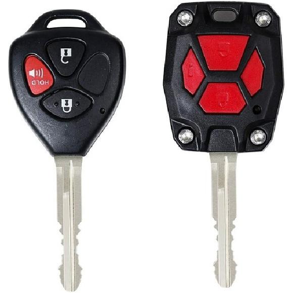 Car Key Fob Decor Cover Case Protector Shell Trim Shell for 4Runner 2010+ Black