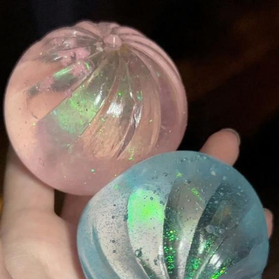 Stress Relief Steamed Bun Toy Portable Travel Slow Rising Clear Bun Sensory Toy Kids Adults Soft Stress Ball Bun Squeeze Pinch Fidget Toy