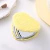 Mini Pocket Travel Handheld Mirror Double-sided Cosmetic Mirror New Plush Makeup Mirror  Student