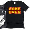 Pixel Art Game Over T-Shirt, Retro 8-bit Gamer Tee