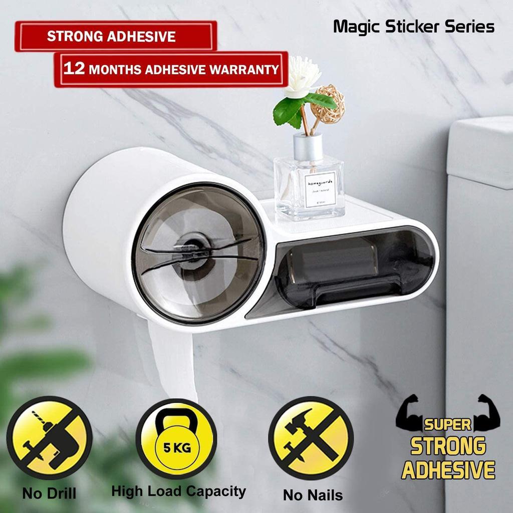 Seria Naklejek Magicznych Plastikowy Samoprzylepny Wodoodporny Uchwyt na Papier Toaletowy