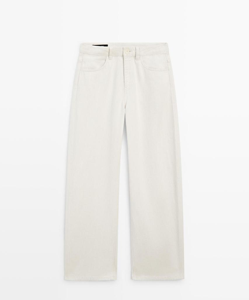 Masimodutti High-Rise Barrel Fit Jeans