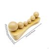 Wooden Massage Pillow Solid Wood with Balls Manual for Home, Office