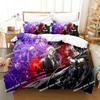 Anime King Of Fighters Bedding Set Duvet Cover Bed Set Quilt Cover Pillowcase Comforter King Queen Size Boys Adult Bedding