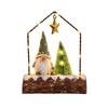 Wooden Advent Calendar House with Drawers Christmas Countdown Calendar Decorative Storage Box