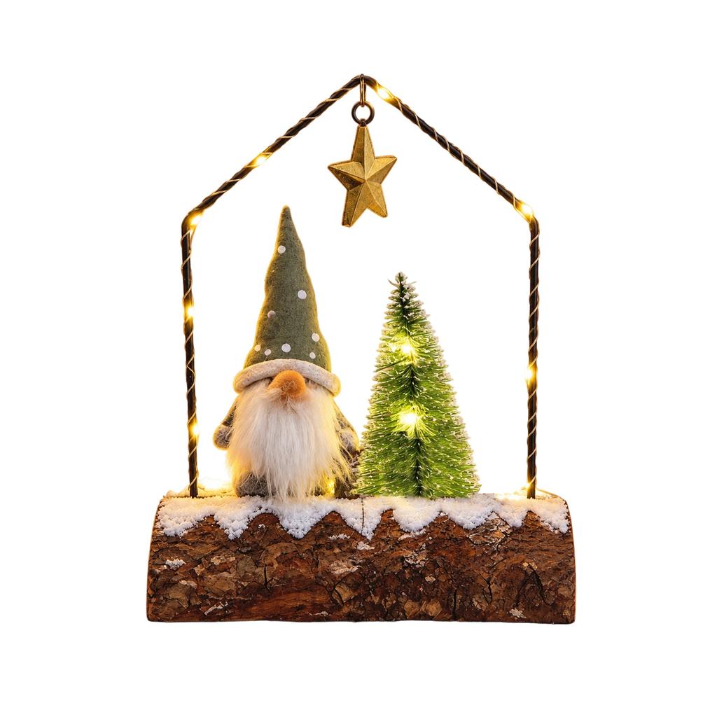 Wooden Advent Calendar House with Drawers Christmas Countdown Calendar Decorative Storage Box