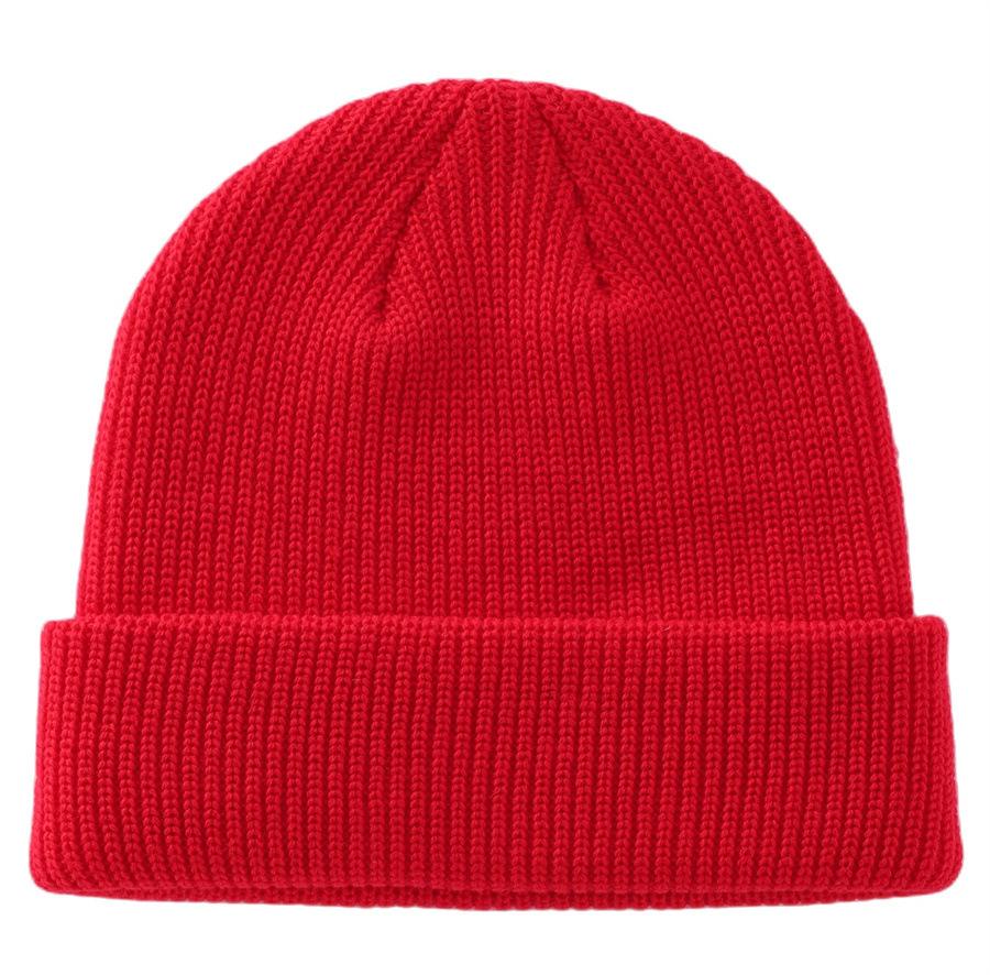 Solid color warm knitted hat thickened wool hat autumn and winter candy color fashionable men's and women's extra pullover hat