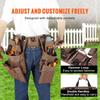 Tool Belt, 19 Pockets, Adjusts from 32 Inches To 54 Inches, Polyester Heavy Duty Tool Pouch Bag, Detachable Tool Bag for Electrician, Carpenter,