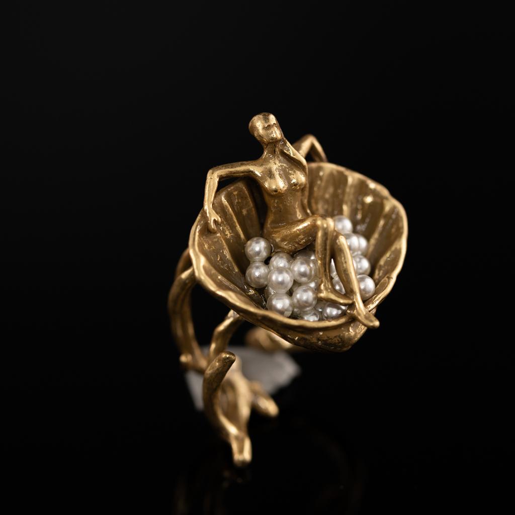 Medieval Copper Alloy Ring, Retro Court Style, High Sense Female Designer Temperament, New Ring