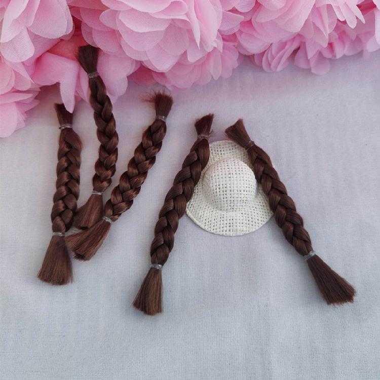 Doll Wigs Ponytail Braid Doll Wigs Blonde DIY Doll Hair Doll Wigs Braids Hair Chain