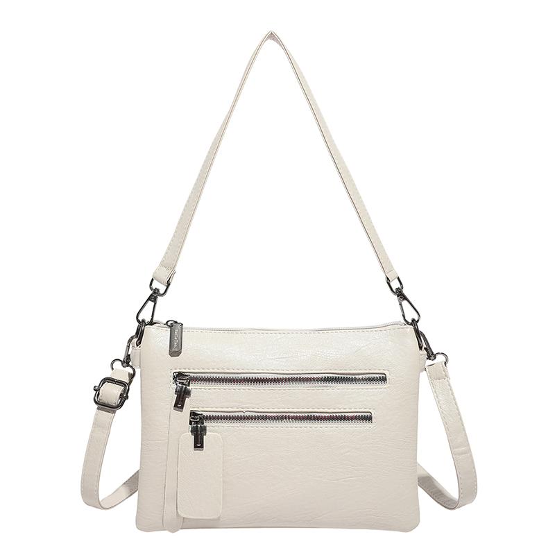 Women's Shoulder Bag Multi-Layer Crossbody Bag Soft Leather Mobile Phone Bag