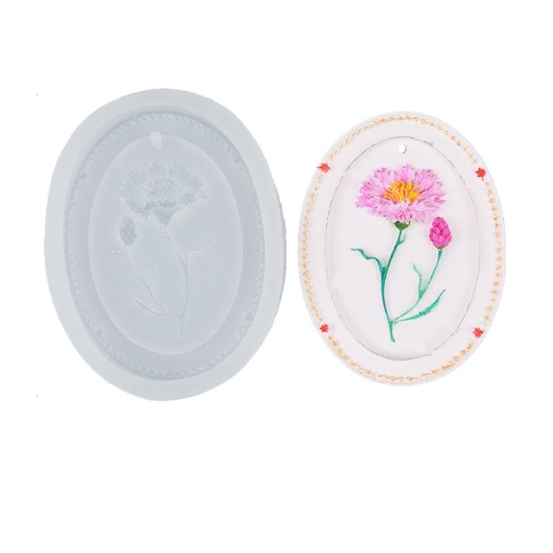 Silicone Candle Moulds Flower Shaped Soap Molds Hand-Making Supplies Non-stick Silicone Material for DIY Hand-Making