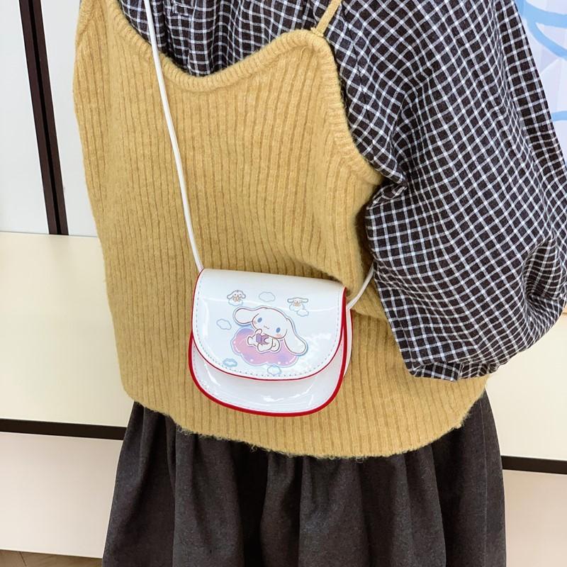 My Melody Pompompurin Cinnamoroll Kids Cartoon Animal Mini Purse With Pu Material For Daily Use