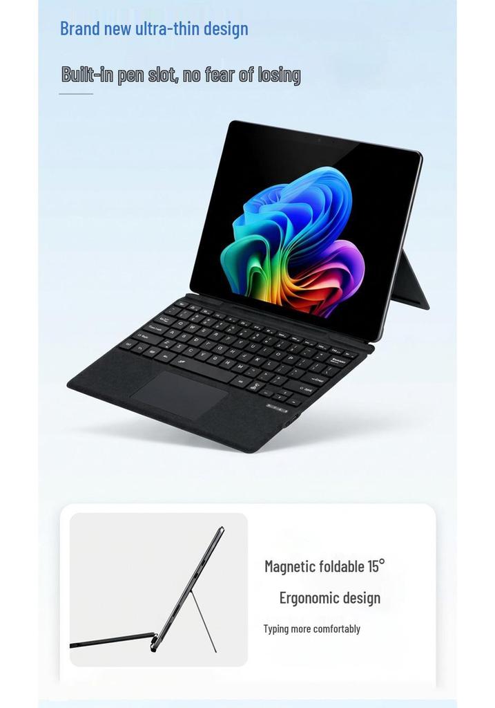 Bluetooth Touch Keyboard for Surface Pro 8/9/X/11, 13-inch