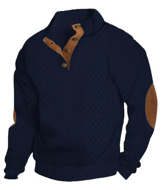 Men's Stand Collar Long Sleeve Casual Outdoor Stripe Hoodie - European Size (Spring/Autumn 2025)