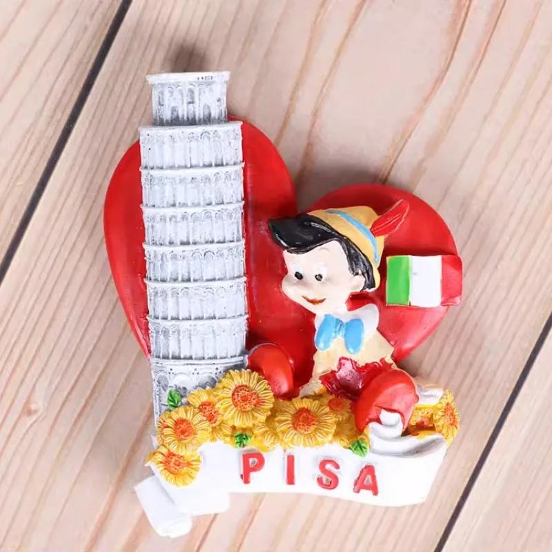 Italy Pisa Travelling Souvenirs Spain Madrid Denmark Copenhagen Fridge Stickers Home Decor Vietnam Fridge Magnets Wedding Gifts