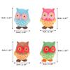 RENEWREVITAL Mini Miniature Set of Cute Animal DIY Car Bonsai Colorful Owl Figurines, Ornaments, 4, Figures, Desktop, Office, Decor, Gift, Landscape,